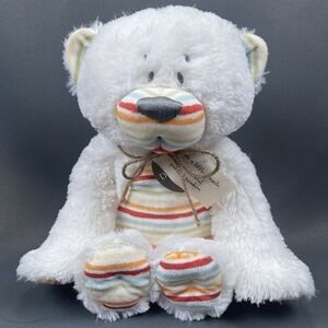 Demdaco Plush Teddy Bear Lift The Spirit Handcrafted Rainbow Miracle Baby New